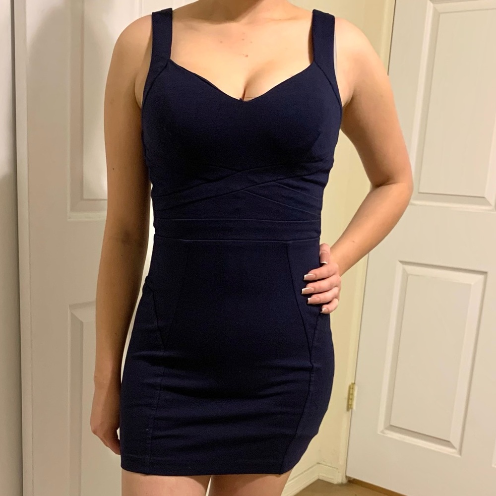 B. Darlin, Mini Dress, Dark Blue, Size S (3/4).